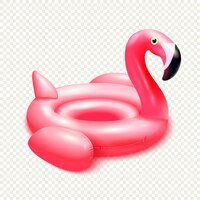 inflatable rubber toy flamingo swimming rings composition with image of flexible elastic purple bird inner tube
