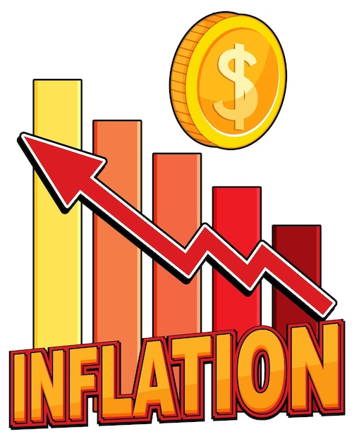 Testo della parola isolata inflazione