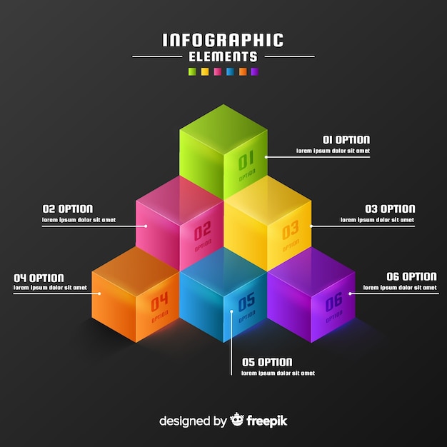 Free vector infografic element collection