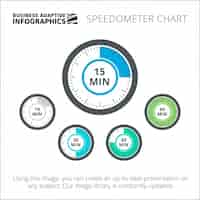 無料ベクター infograhicテンプレートデザイン