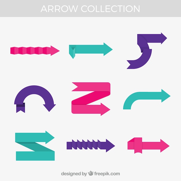 Free vector infographic arrows pack