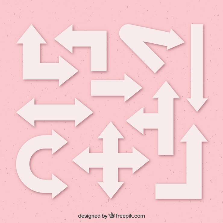 Free Vector infographic arrows pack