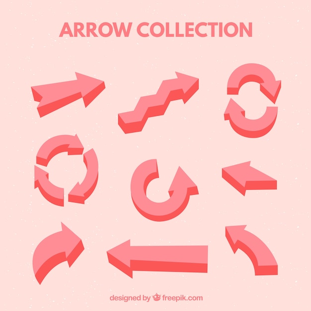 Free vector infographic arrows pack