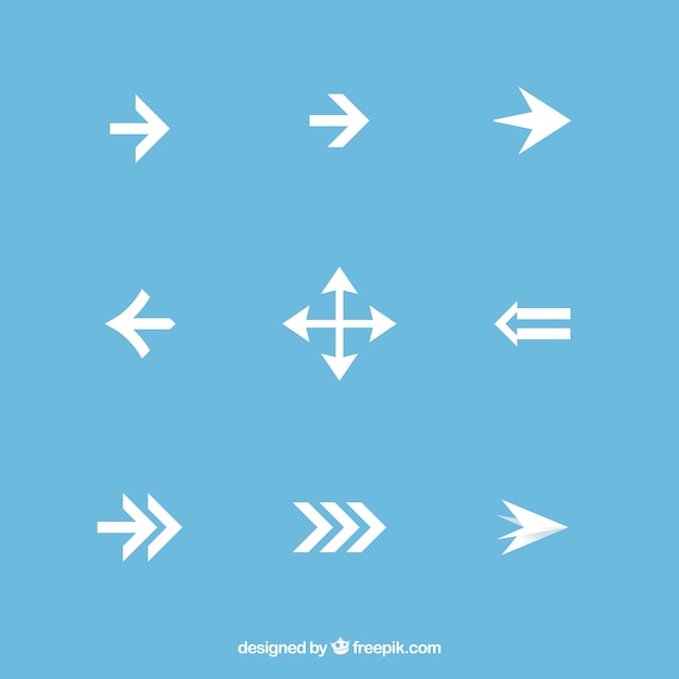 Free vector infographic arrows pack