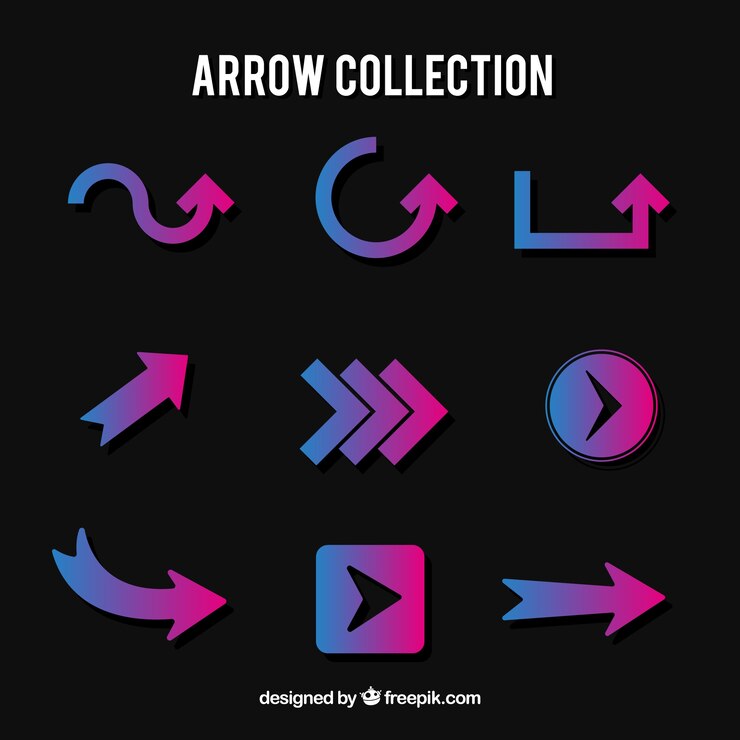 Free Vector infographic arrows pack