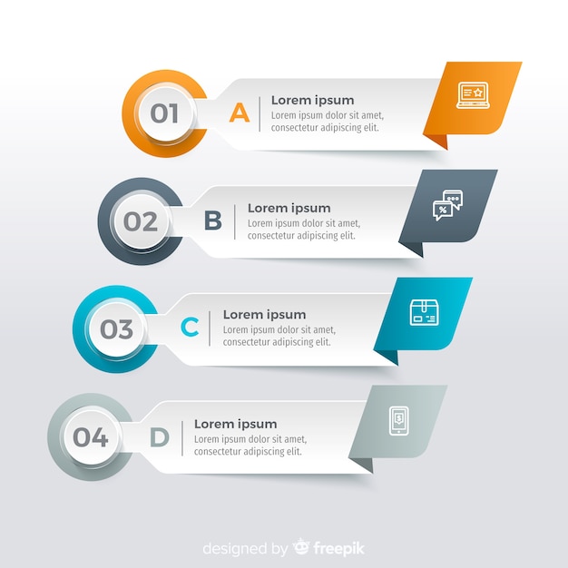 Free vector infographic data template