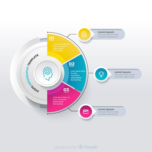 Free vector infographic data template