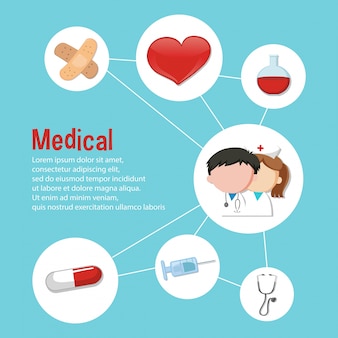 Инфографический дизайн для медицинской темы