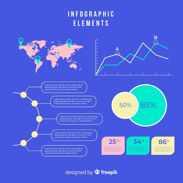 Infographic elemento collectio