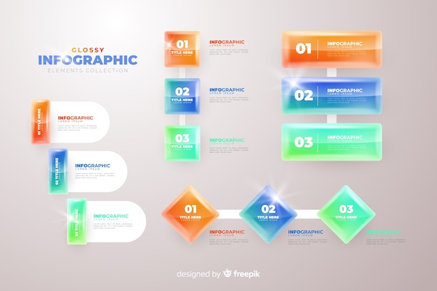 Vettore gratuito infographic elemento collectio