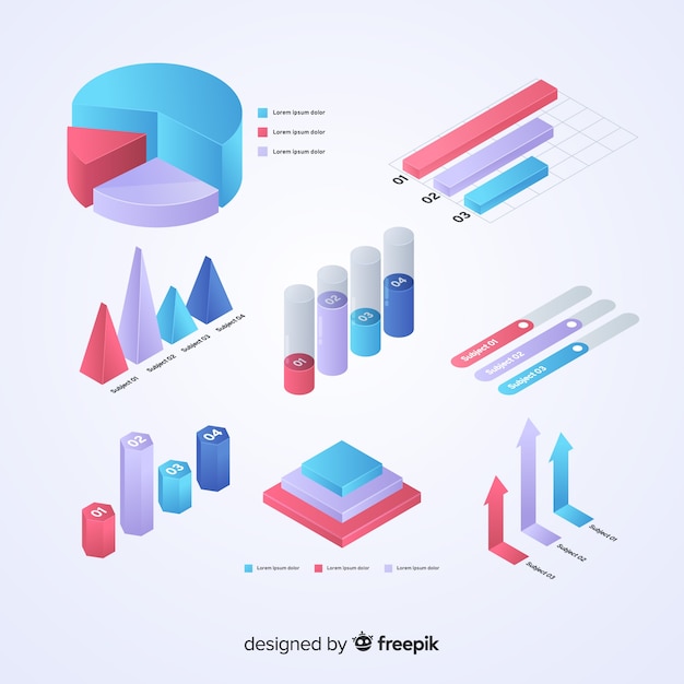 Free vector infographic element collectio