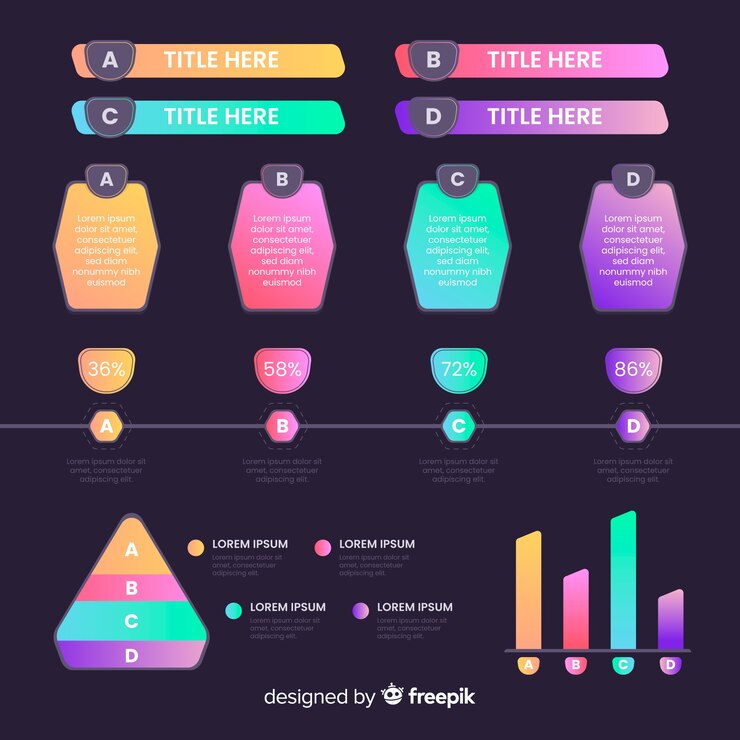 Free Vector infographic element collectio