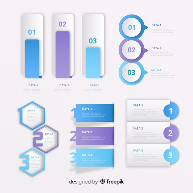 Infographic elemento collectio