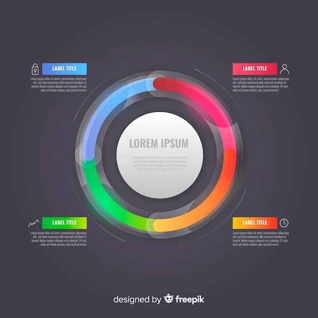 Infographic element collection flat design