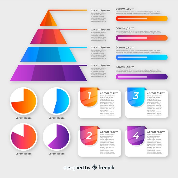 Free Vector infographic element collection flat design