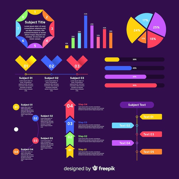 Коллекция элементов инфографики