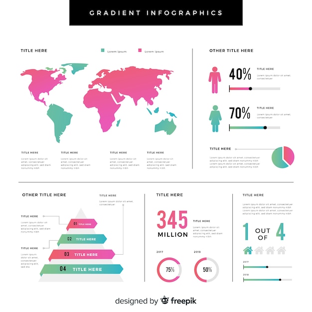 Raccolta di elementi infografici