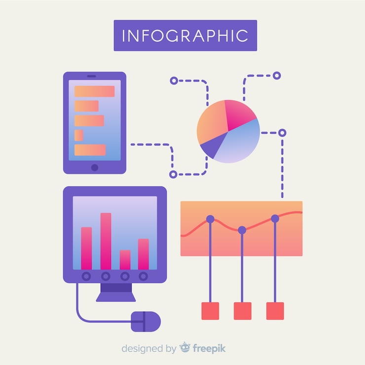 Free Vector infographic element collection