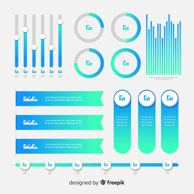 Free vector infographic element collection