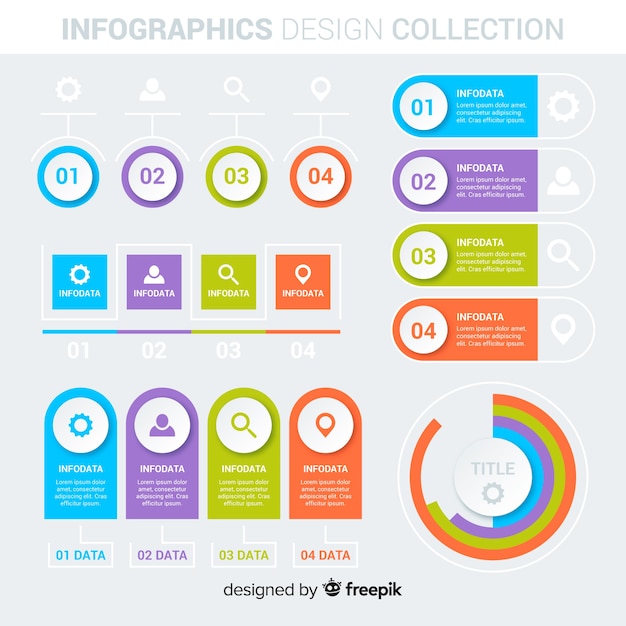 Raccolta di elementi infografici