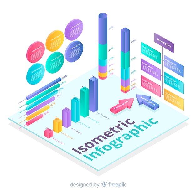 Vettore gratuito raccolta di elementi infografici