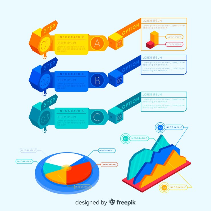 Free Vector infographic element collection