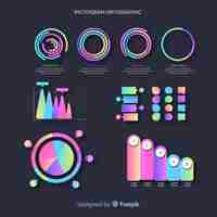 Free vector infographic element collection