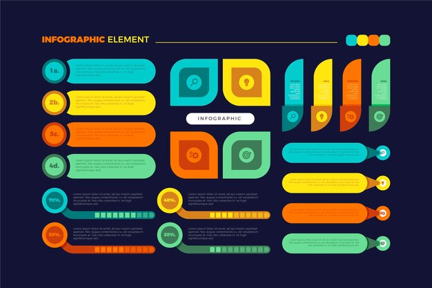 Infographic element collection