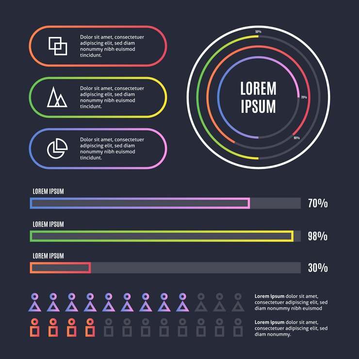 Free Vector infographic element collection
