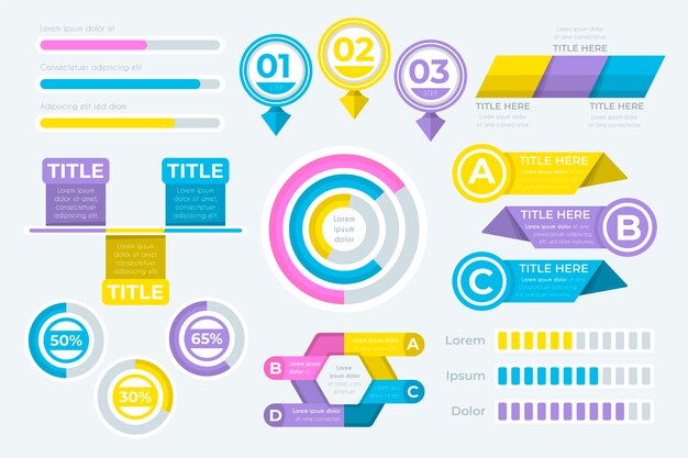 Infographic element collection