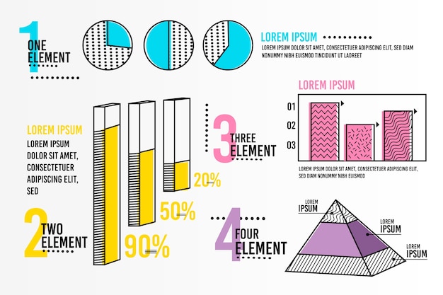 Free vector infographic element collection