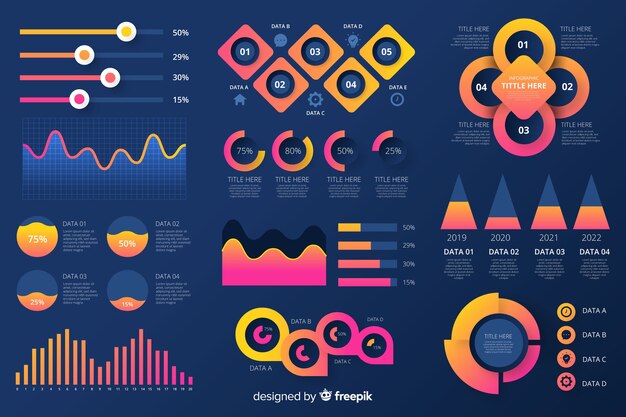 Infographic element collection