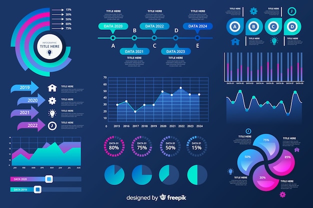 Free vector infographic element collection