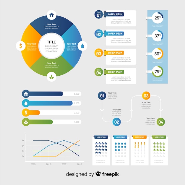 Infographic element collection