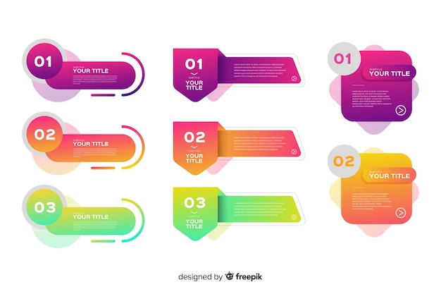 Infographic element set in flat design