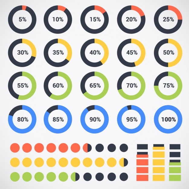Free Vector infographic elements collection