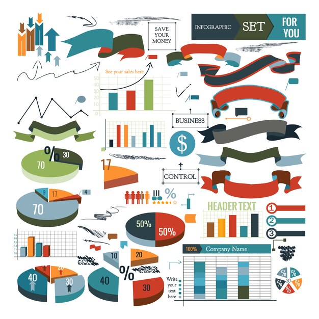 Vector Templates – Infographic Elements Collection Free Download