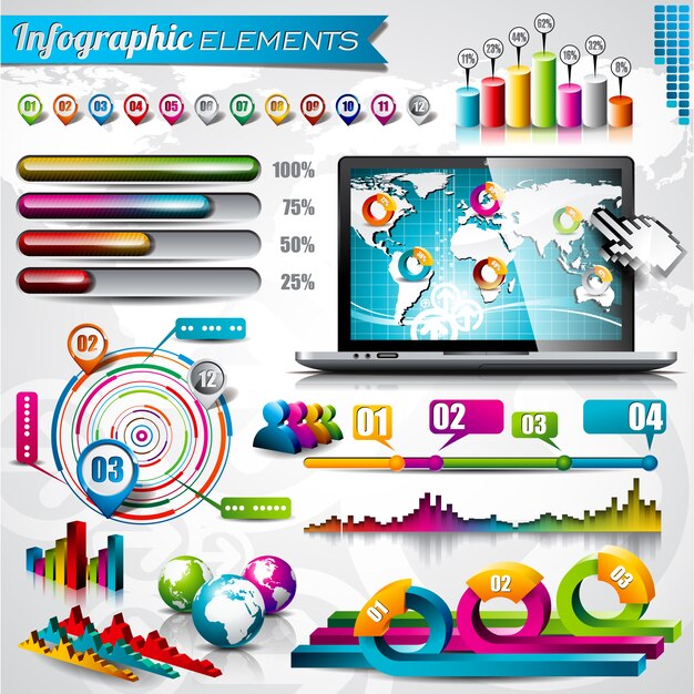 Коллекция инфографики элементы