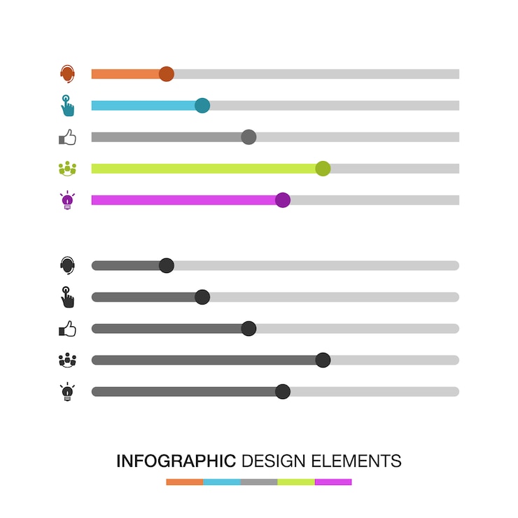 Free Vector infographic elements collection