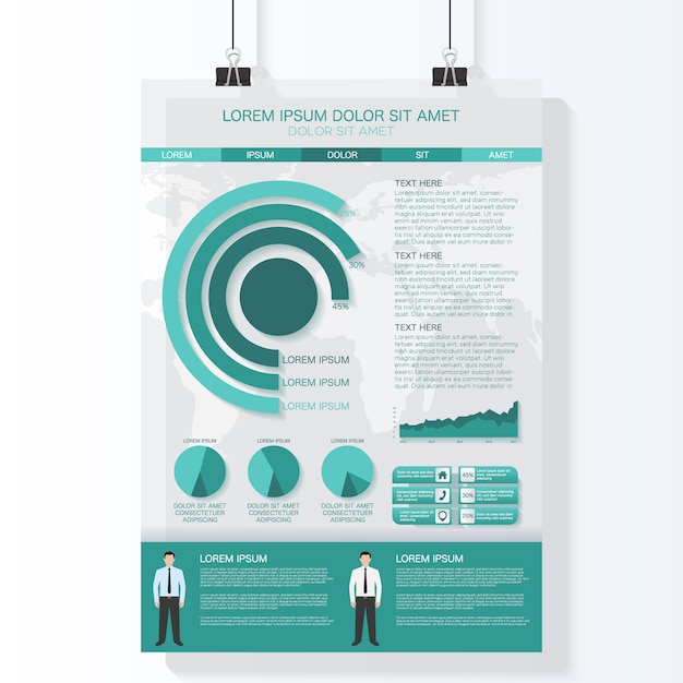 Vettore gratuito elementi infographic disegno