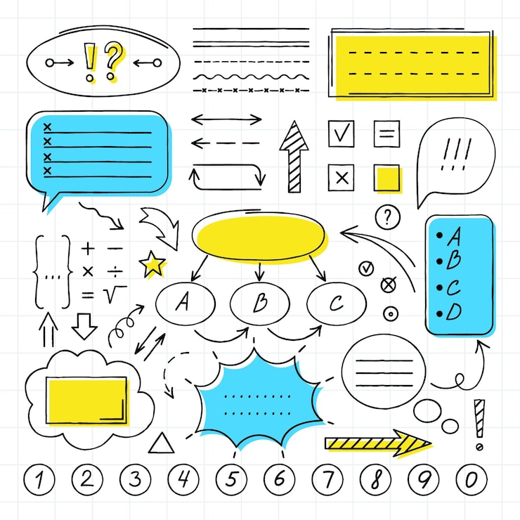 Free Vector infographic elements pack for school classes