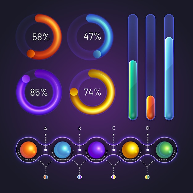 Infographic elements realistic design