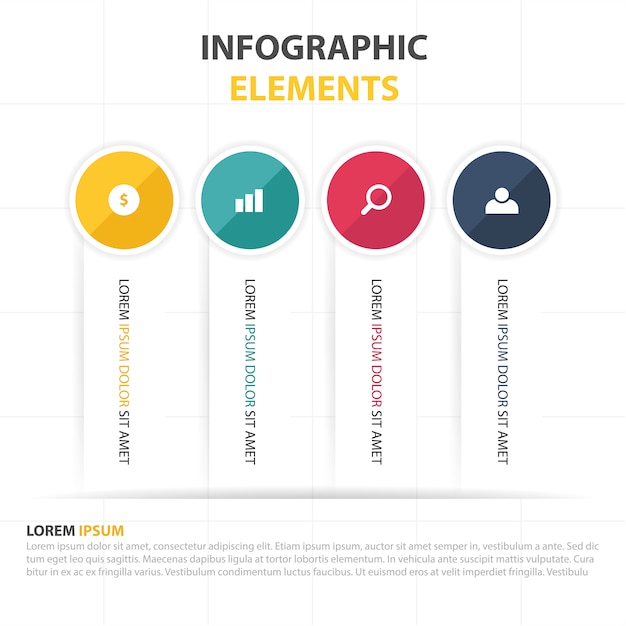 Free vector infographic elements template