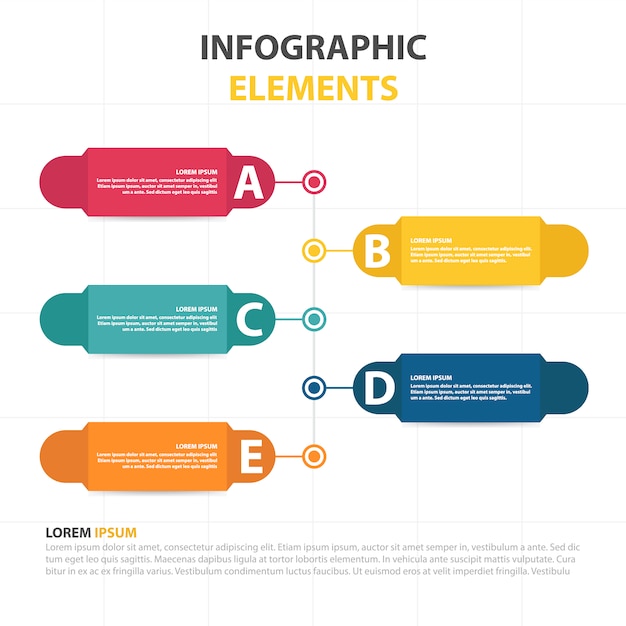 Vettore gratuito modello astratto di nube astratto business modello di infografica