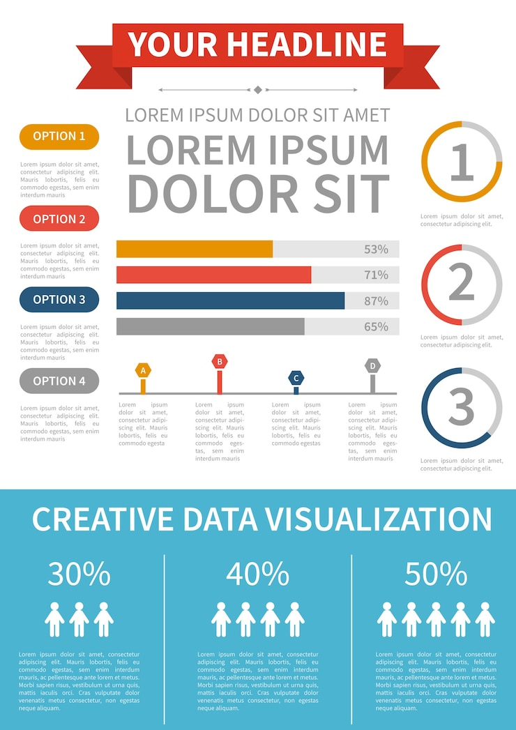 Free Vector infographic flyer template