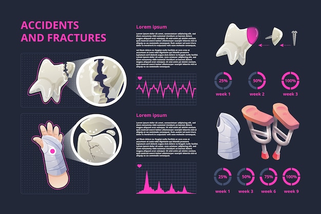 Infographic healthcare medical