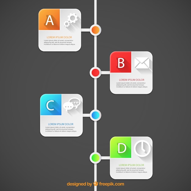 Infographic in linear style