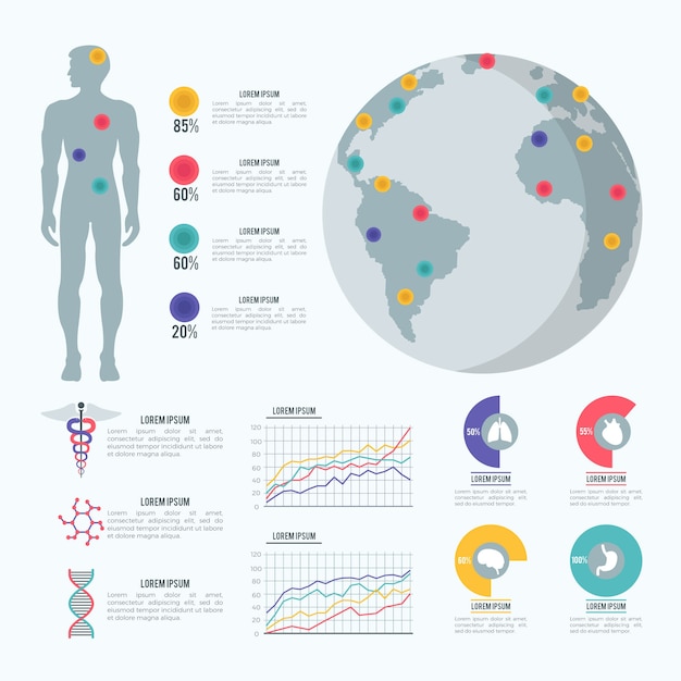 Infographic medical healthcare