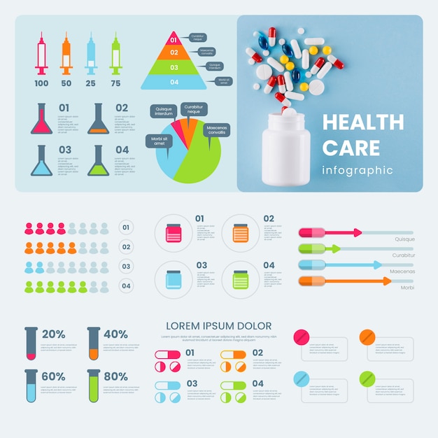 Infographic medical with photo