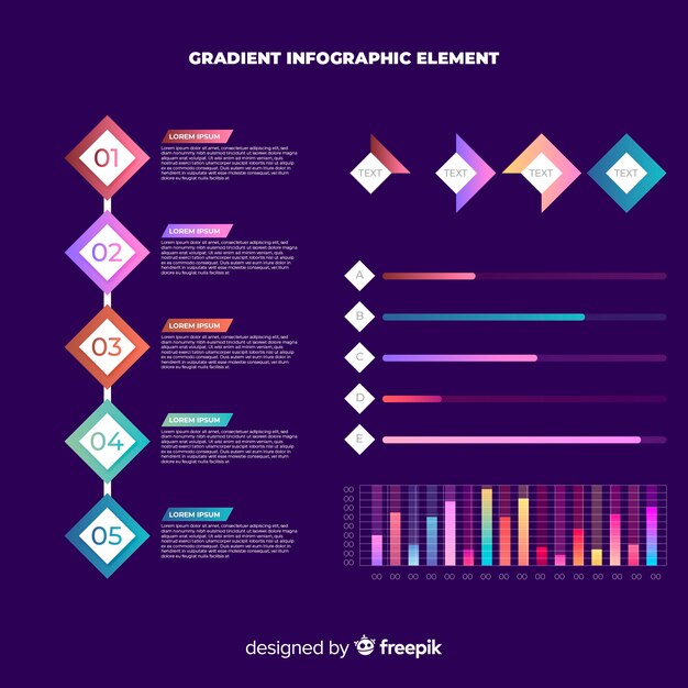 Infographic modern elements collection